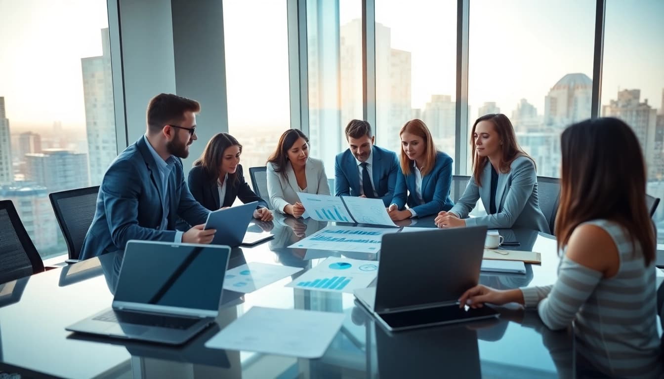 Team collaborating on Acquisition Planning strategies in a modern office environment.