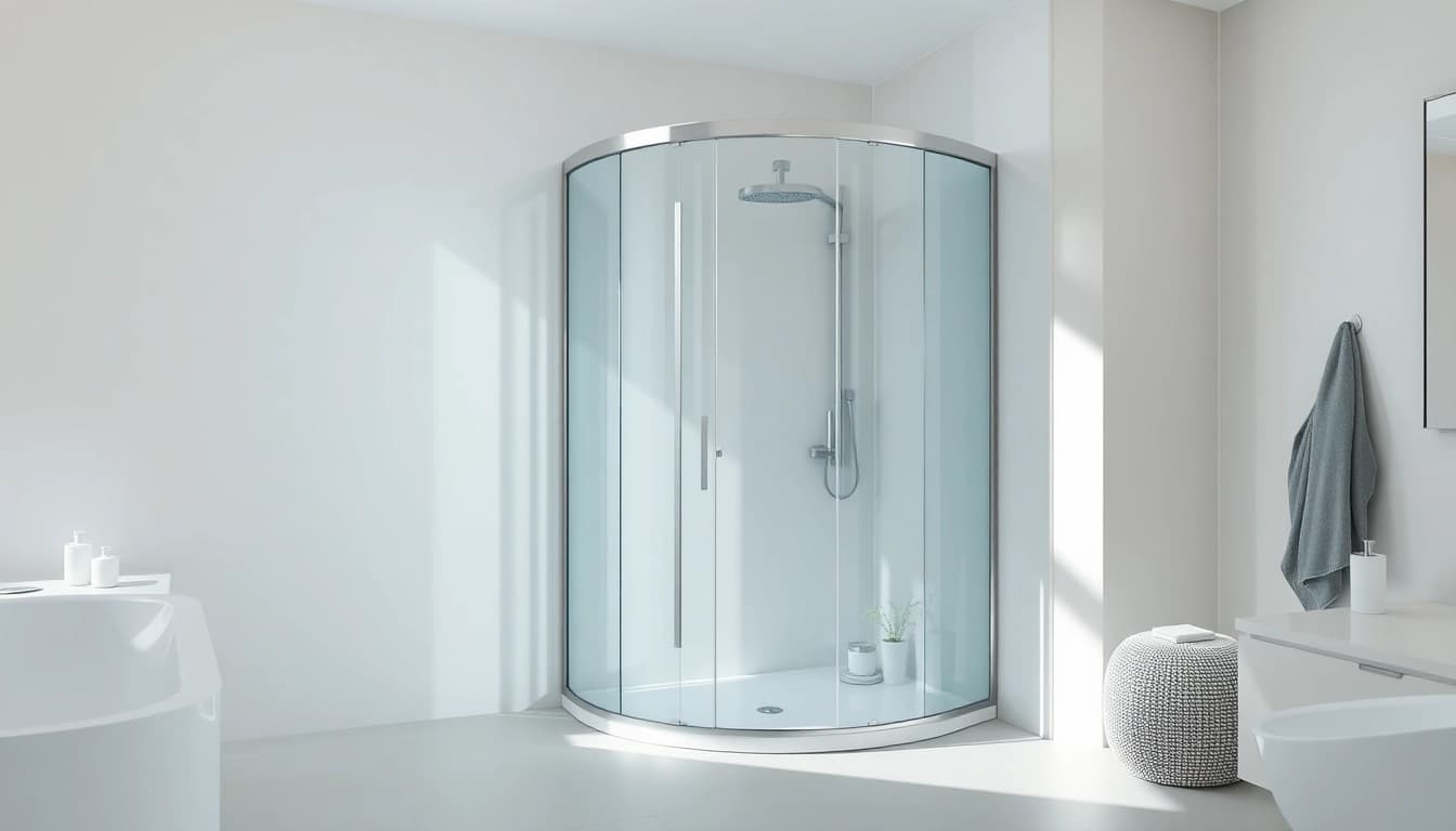 Erleben Sie die stilvolle sonni Duschkabine in einem modernen Badezimmer mit eleganten Oberflächen.