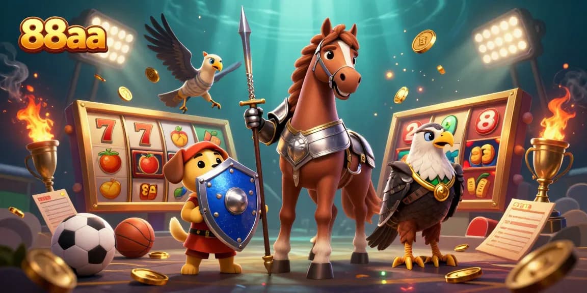 Engage in thrilling gaming action at 88aa with immersive slot reels and dynamic elements.