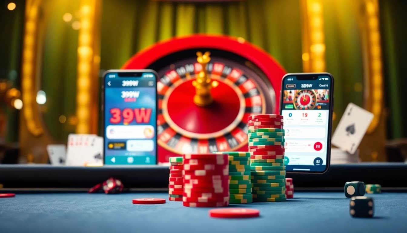 Experience high-stakes poker at 399W’s vibrant casino scene, filled with colorful chips and luxury.