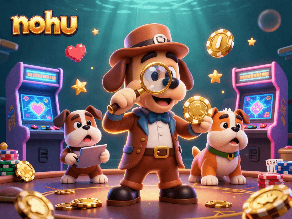 Join nohu's adventurous poker quest as the bloodhound detective uncovers hidden treasures.