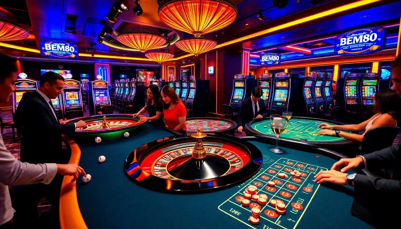 Experience thrilling games at BEM88 casino with exciting bets and vibrant tables.