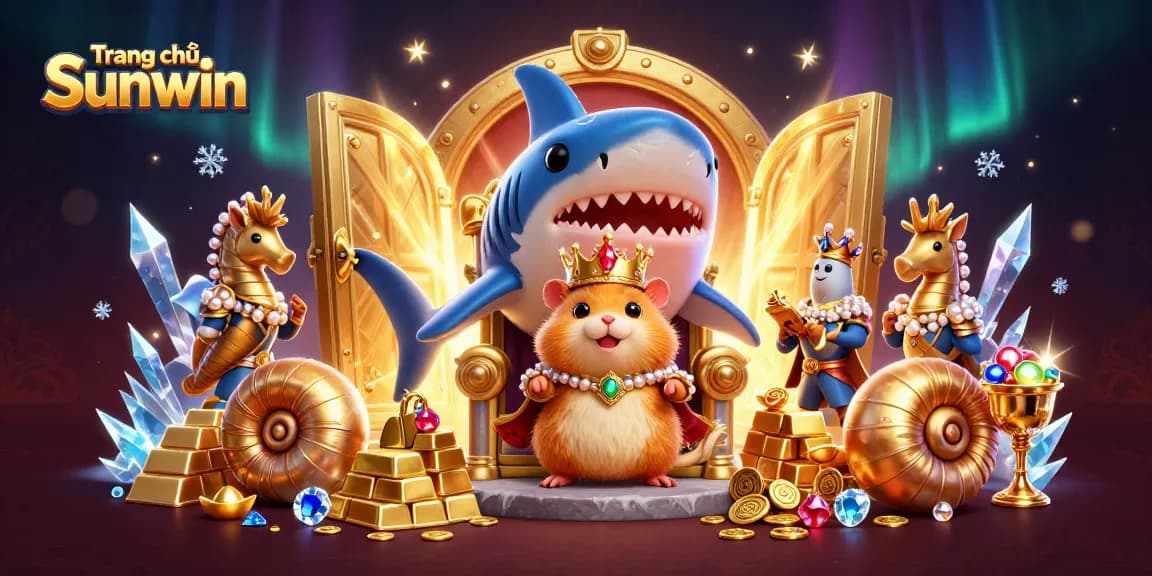 Experience exciting gaming at Trang chủ Sunwin with golden treasures and vibrant characters!