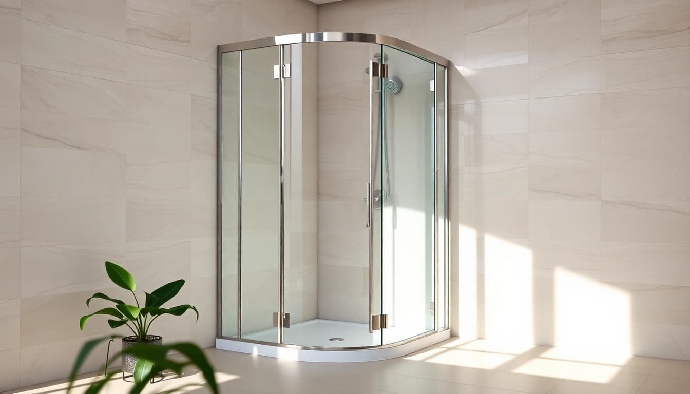 Die sonni Duschkabine 90x90 bietet stilvolle Eleganz in modernen Badezimmern.