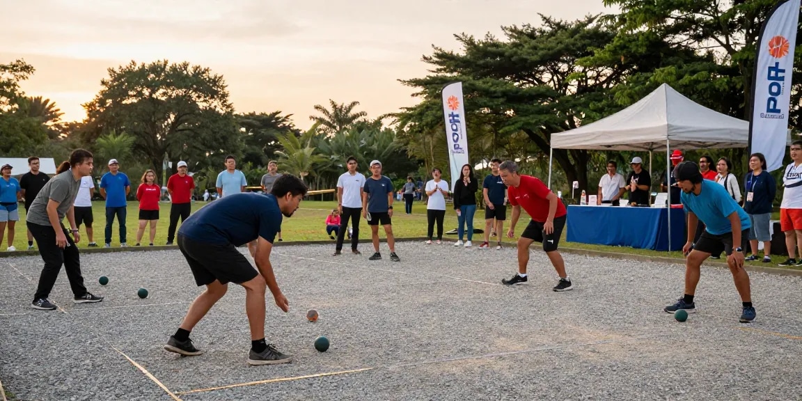 Join the action at the fopikotamanado.org petanque tournament featuring diverse players and vibrant community spirit.