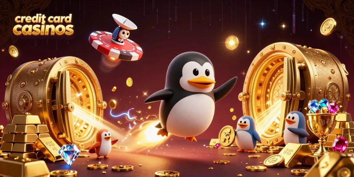 Experience immersive gaming with credit card casinos featuring vibrant 3D elements and rich casino visuals.