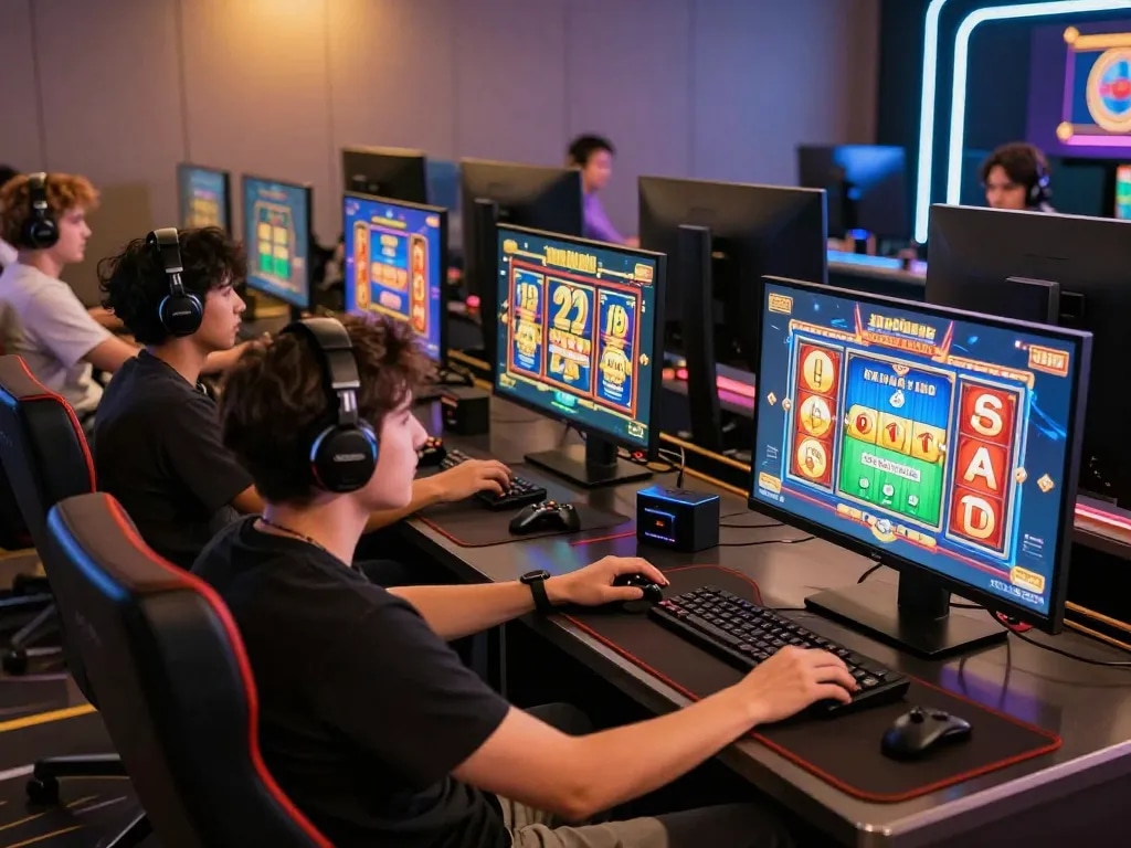 Engaging online gaming experience at https://onbet.channel/ with players enjoying virtual casino games in a vibrant atmosphere.