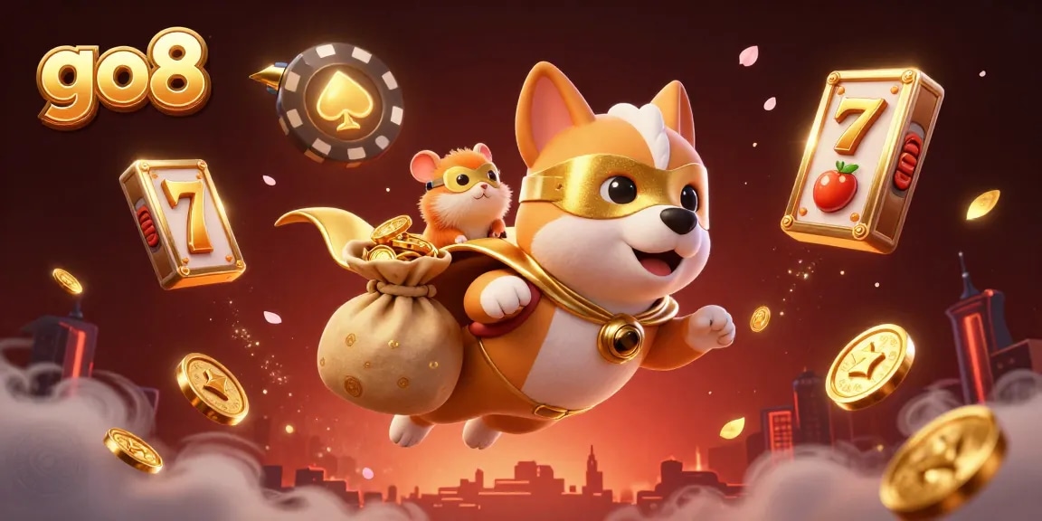Engage with go8's thrilling casino games featuring vibrant slot reels and energetic superhero characters.