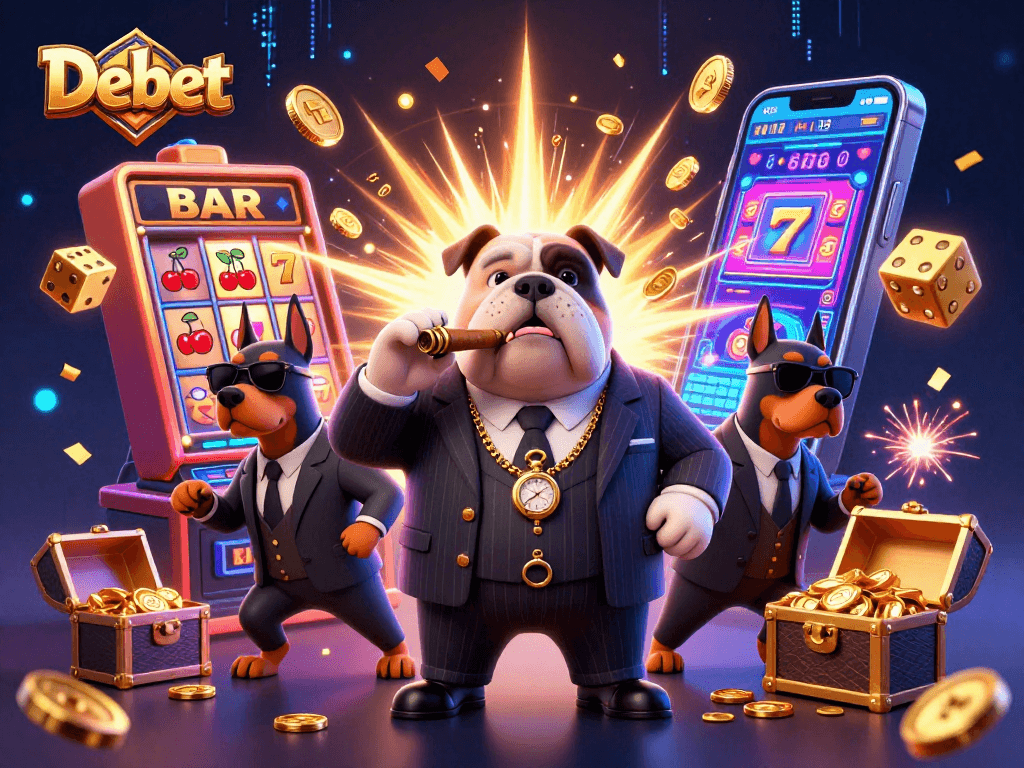 Experience thrill with Debet's jackpot explosion and vibrant game elements, enhancing your gaming journey.