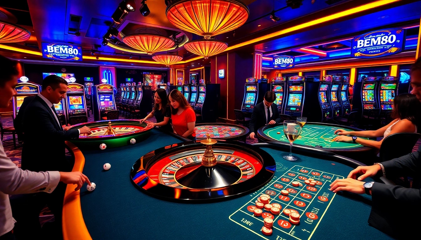 Experience thrilling games at BEM88 casino with exciting bets and vibrant tables.