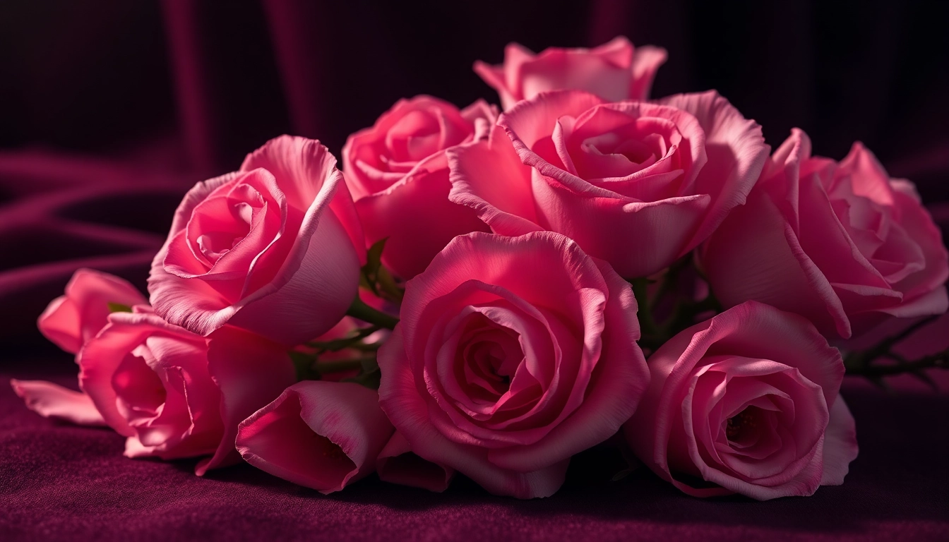Captivating Velvet rose & oud essence with roses and oud wood against a dark velvet backdrop.