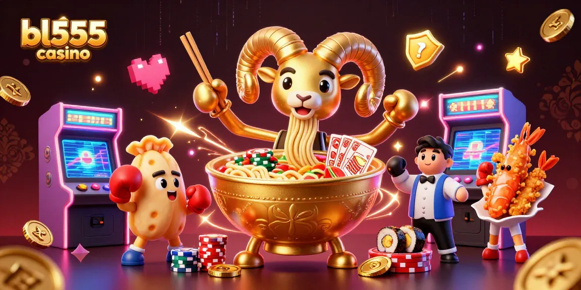 Engage with bl555 casino in a vibrant digital illustration of an exciting gaming scene featuring dynamic characters and game elements.