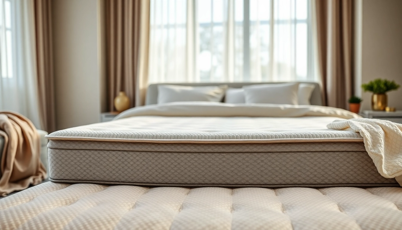 Experience the comfort of a tempur-pedic mattress in a serene and stylish bedroom setup.