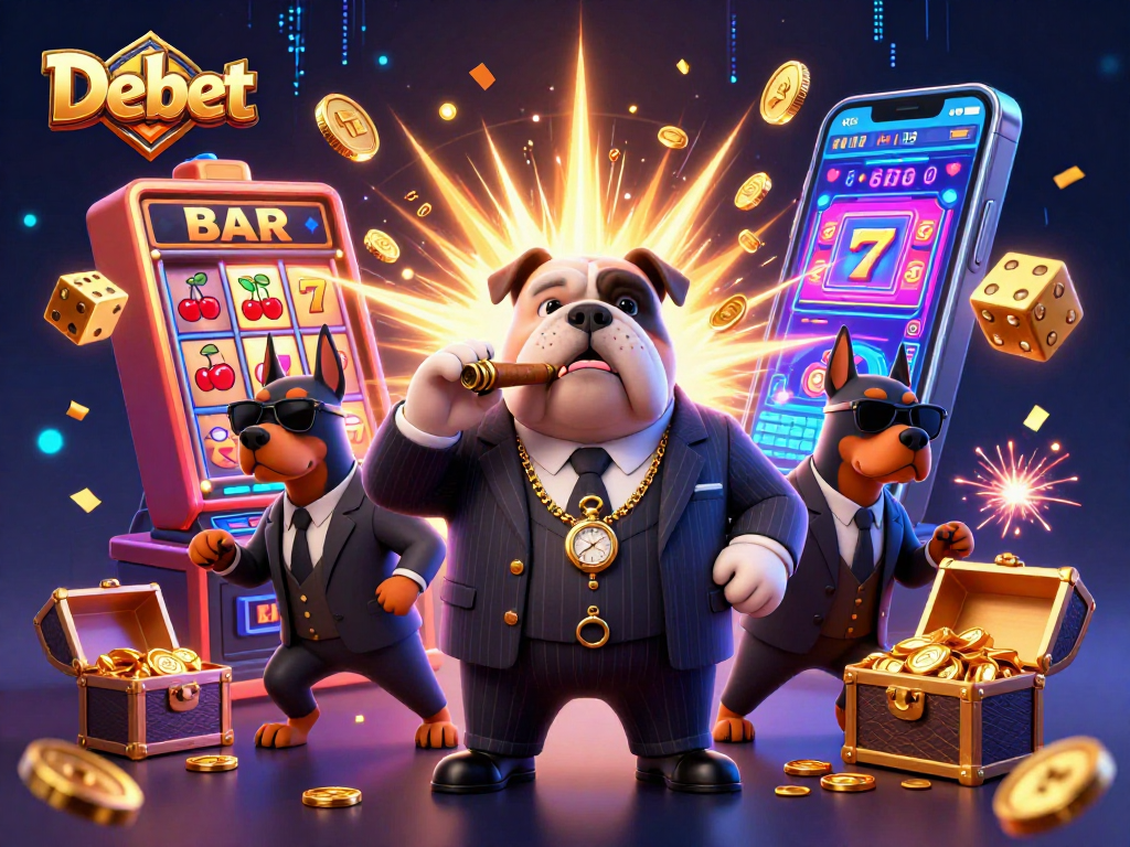 Experience thrill with Debet's jackpot explosion and vibrant game elements, enhancing your gaming journey.