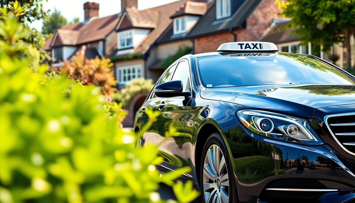Taxi service in West Byfleet offering reliable transportation in a charming village setting.