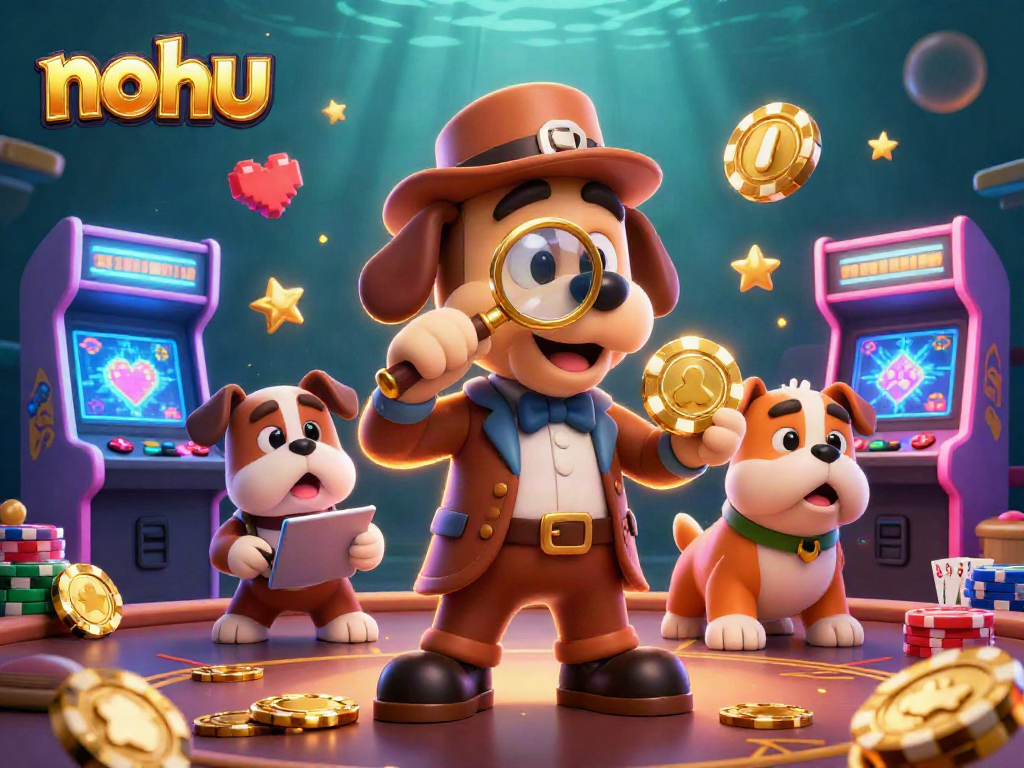 Join nohu's adventurous poker quest as the bloodhound detective uncovers hidden treasures.