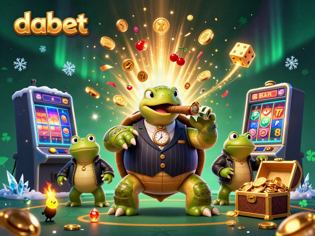 Experience the excitement of dabet with a massive winning jackpot and engaging game elements in a vibrant casino setting.
