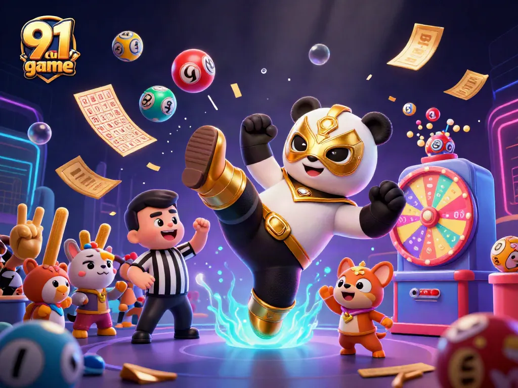 Experience the thrill of the 91 club game with action-packed visuals including dynamic lottery elements.
