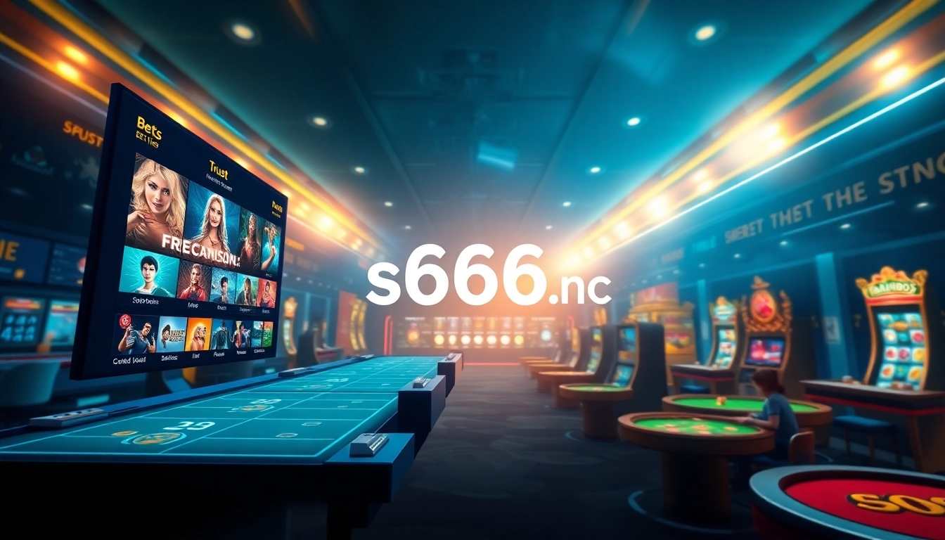 Dynamic betting interface showcasing s666.nyc online games in a vibrant digital scene.
