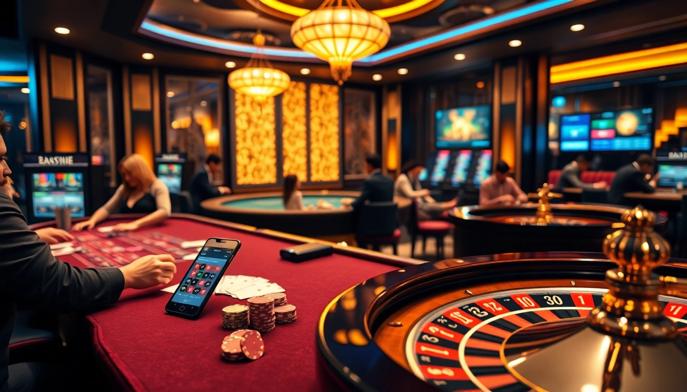 Experience the thrill of nhà cái jbo in a luxurious casino setting with engaging games.
