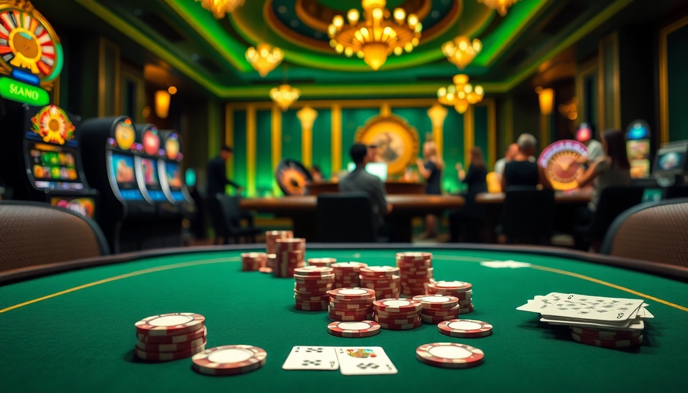 Experience high-stakes poker action at 99ok, featuring vibrant casino elements and thrilling gameplay.