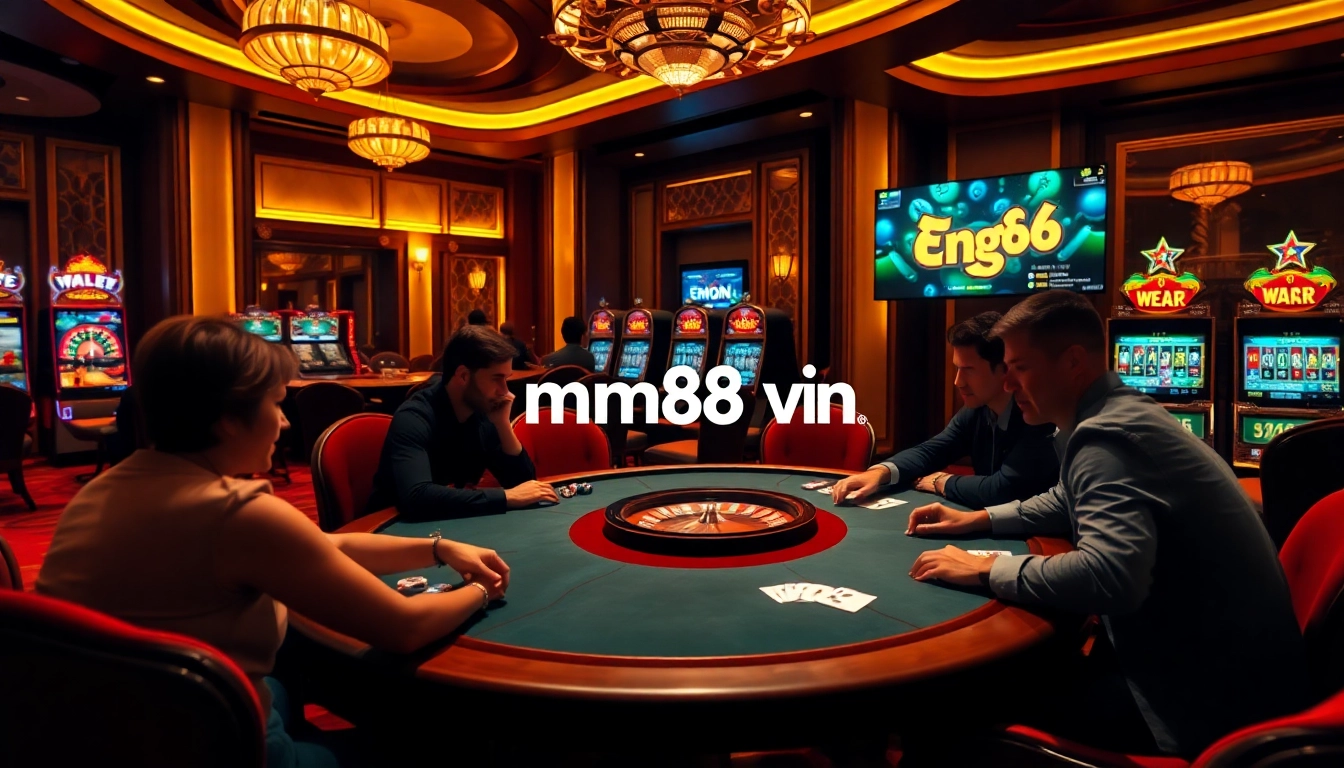 Experience the thrill of gambling at MM88 vin with an engaging poker scene and vibrant casino atmosphere.