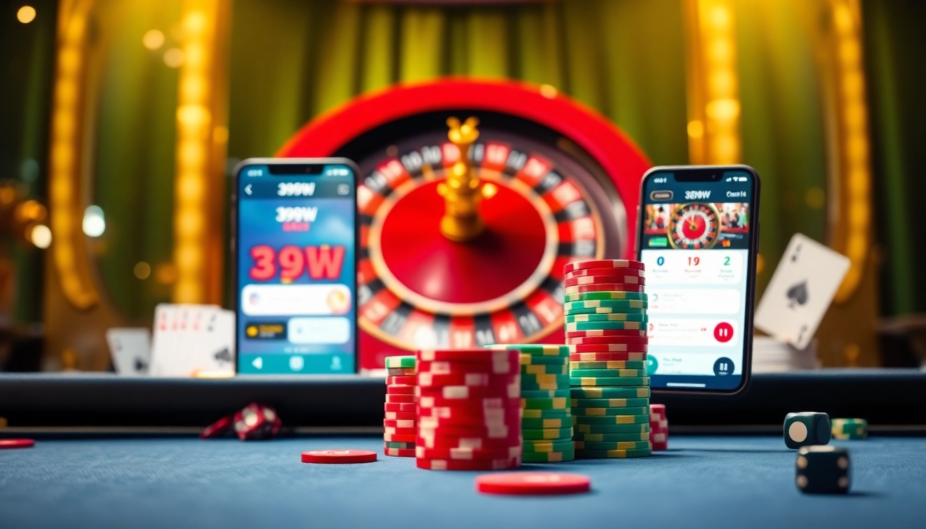 Experience high-stakes poker at 399W’s vibrant casino scene, filled with colorful chips and luxury.