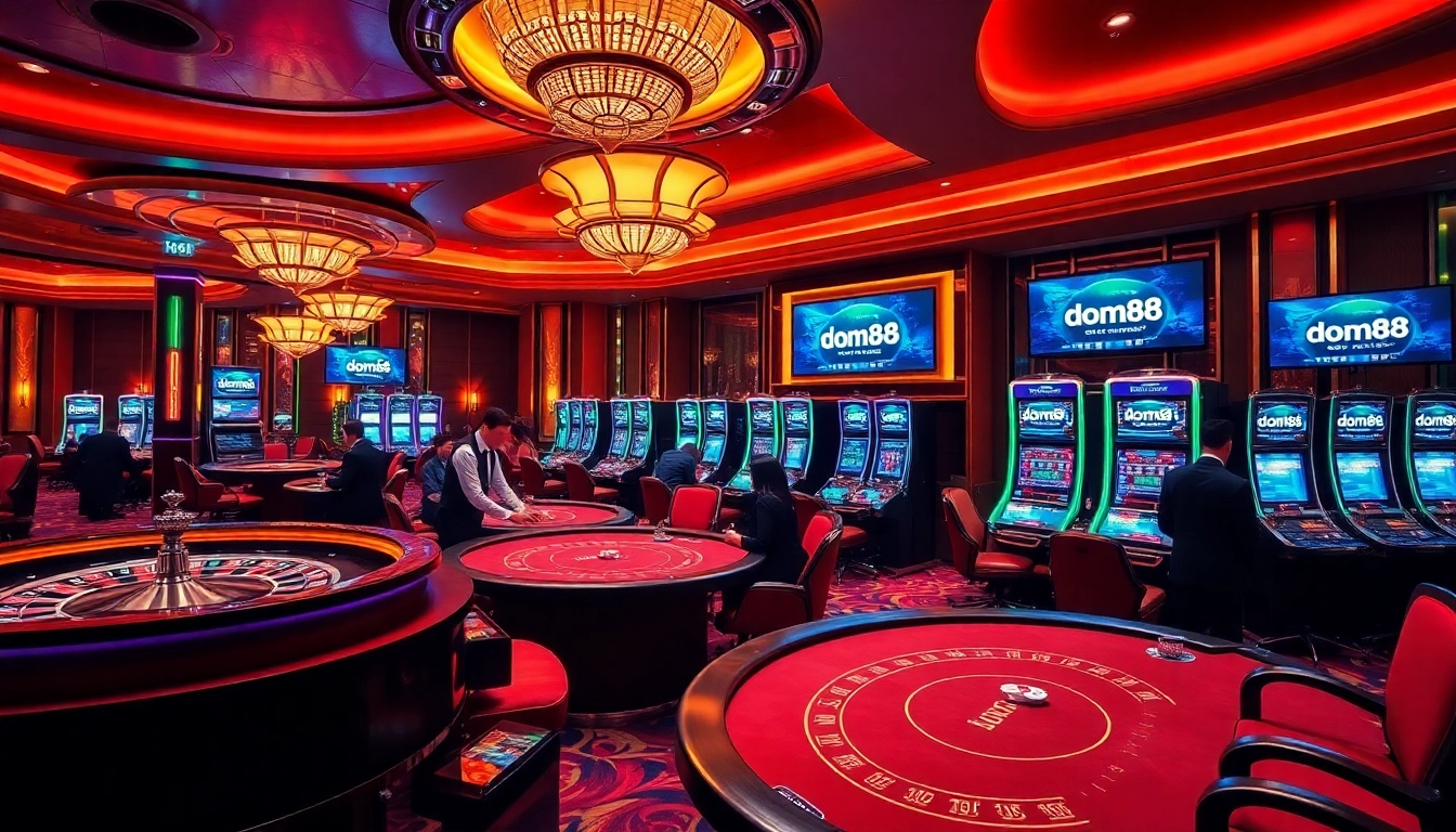 Experience the thrill of high-stakes gambling at dom88.us.com with professional dealers and exciting casino games.