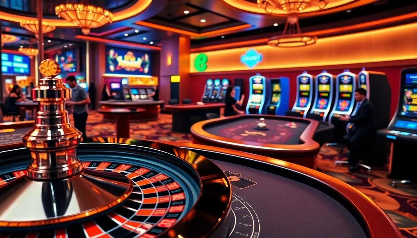 Engage with the excitement of online gambling at link vào jun88 with vibrant casino elements.