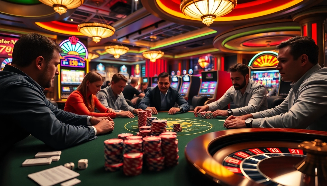 Experience thrilling gameplay at 789win with vibrant casino action, poker chips, and illuminated slots.