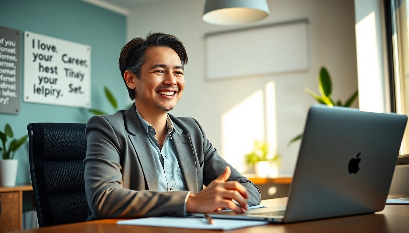 How to find my perfect career with a professional advisor in a warm, inviting office setting.